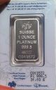 1 Oz Pamp Suisse Platinum Fortuna Bar In Assay Platinum photo 1
