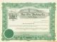 Bay City Packing Co.  Green Stock Certificate Stocks & Bonds, Scripophily photo 5