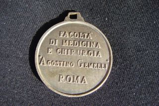 Italy University Sacred Heart School Roma Faculty Of Medicine And Surgery Medal photo