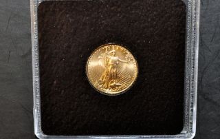 2000 $5 1/10th Oz Gold Liberty American Eagle Coin photo