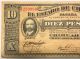 1915 10 Pesos Mexico Mexican Revolution Currency Vg Banknote Note Bill Cash North & Central America photo 2