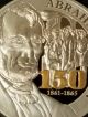 2015 1oz.  999 Fine Silver Abraham Lincoln Gettysburg Commemorative Edition Coin Silver photo 5