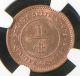 Straits Settlements 1916 1/4 Cent Ngc Ms - 64 Rb Malaysia Scarce This Malaysia photo 1