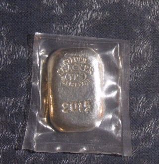 1.  0 Troy Ounce 999,  Fine Silver Poured Yps Slacker Bar Limited - photo