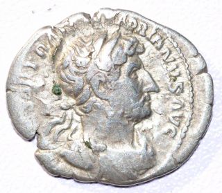 Authentic Hadrian,  Ar Silver Denarius Coin,  Rome Rv.  Aequitas Cos Iii - C228 photo