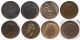 (1861 - 1922) Eight British Pennies Much Better Quality UK (Great Britain) photo 2