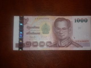 Thailand 1000 Baht Nd 2005 & 3x 100 Baht Nd 2005 1300 Baht Only 30$ Xf, photo