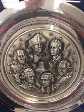 Fathers Of Liberty Silver Plate - 1975 - American - 4800 Grams photo