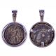 Seleucid Serrated Bronze Coin.  925 Silver Pendant Antiochus Iv Biblical/judean Coins: Ancient photo 1