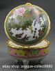 85mm China Colour Porcelain Peafowl Flower Mirror Fashion Jewelry Box Coins: Ancient photo 3