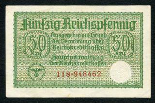 Germany Ww2 50 Reichpfennig 1940 - 1945 Xf photo