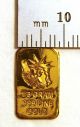 1/3 Gram Gold Bar Of 24k Pure.  999 Fine Gold Strategic Bullion A2b Gold photo 6