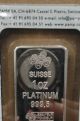 1 Ounce Pamp Swiss Platinum Investment Bar In Assay Certicard Case Platinum photo 1