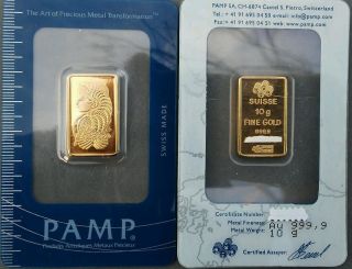 2x10gr Swiss Pure Gold Au.  9999 Certicard Case Assay Certificate photo