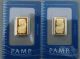 2x10gr Swiss Pure Gold Au.  9999 Certicard Case Assay Certificate Gold photo 1