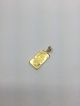 24k Pamp Suisse 2.  5 Grams Fine Gold Bar 999.  9 Pendant With 14k Yellow Gold Frame Gold photo 1