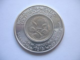 2000 World Money Fair Encased Coin - Australian 5 Cent Coin photo