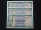 X3 27th March,  1969 10 Hong Kong Dollar Bank Note Hsbc Consecutive 270151 - 53 Au Asia photo 1