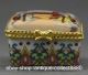 45mm Chinese Colors Porcelain Three Woman Play Chess Vogue Jewelry Box Coins: Ancient photo 1
