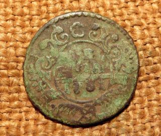 Old Coin ДЕНГА / Denga 1731 Anna Ioanovna Money Rare 2 photo