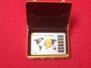Karatbars 5 Gram Gold Bar 999.  9 Fine Gold Bullion In Card photo