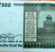 India Rs 500,  Sl No 3bh 400000 Note With Error Gandhije Double Shadow Asia photo 5