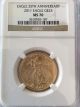 2011 Us Gold Eagle 25th Anniversary 1/2 Oz Ngc Ms70 Gold photo 1