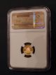 1987s China 1/20 Oz.  999 Fine Gold 5 Yuan Panda Coin Ngc Graded Ms68 5y 1987 - S Gold photo 1