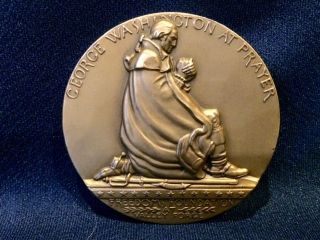 George Washington Bronze Medal Medallic Art Grand Lodge Of Pa 3 