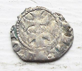 Rare Silver 1384 Hungary 1 Denar Queen Maria Mary Circulated Pb 5 photo