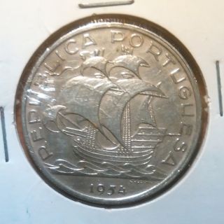 10 Escudos From Portugal 1954 Silver - See Pictures For photo