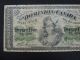 1870 25¢ Twenty Five Cents Dominion Of Canada Bank Note Vg Canada photo 2