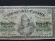 1870 25¢ Twenty Five Cents Dominion Of Canada Bank Note Vg Canada photo 4