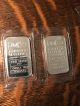 (2) Johnson Matthey Silver Bar 1 Oz 999 Silver (& Numbered) Bars & Rounds photo 1