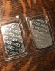 (2) Johnson Matthey Silver Bar 1 Oz 999 Silver (& Numbered) Bars & Rounds photo 2