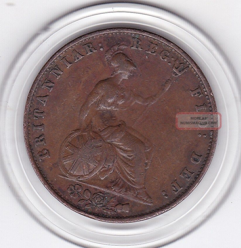 1853 Queen Victoria Half Penny (1/2d) Copper Coin