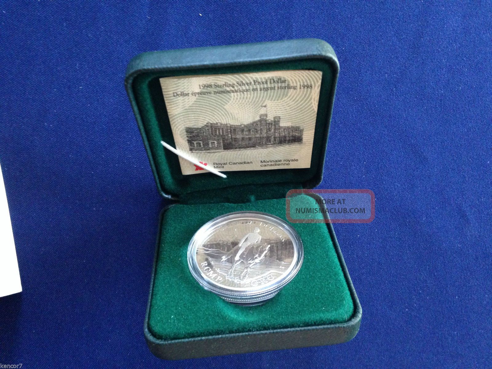 1998 Canada Royal Canadian Mounted Police Rcmp Commemorative Silver Dollar E5157 Coins: Canada photo