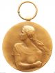 Art Nouveau Lady Of Resistance Antique Art Medal Pendant Signed Paul Wissaert Exonumia photo 1