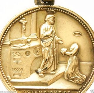 Saint Valerie & Saint Martial - Rare 1869 Antique Medal Pendant By Ludovic Penin photo