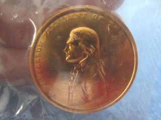 Thomas Jefferson President Of The United States 1801 Copper Coin Metal photo