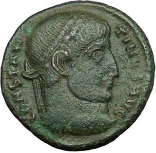 Constantine I The Great 320ad Ancient Roman Coin Wreath Of Sussess I34080 photo