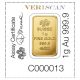 1 Gram Pamp Suisse Gold Bar.  9999 Fine Multigram Fortuna Veriscan Bars & Rounds photo 1