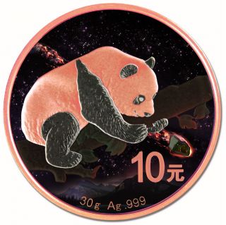 2016 Fukang Meteorite Panda - 30g Red Gold Plated Atlas Of Meteorites 10y China photo