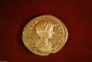 Geta Ar Denarius Securit Imperii Ancient Roman Coin Young Portrait photo