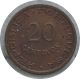 Mozambique 20 Centavos 1949 Km 75 Scarce Bronze E50 Other African Coins photo 1