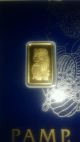 5gr.  Pamp Suisse Fortuna Version / And Certified Gold Bar Gold photo 2