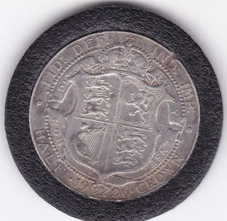 1906 King Edward Vii Half Crown (2/6d) - Sterling Silver Coin photo