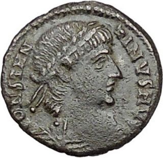 Constantine I The Great 335ad Ancient Roman Coin Legions Glory Of Army I41121 photo