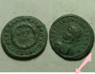 Licinius Ii/rare Ancient Roman Coin/laurel Wreath Vows V Thessalonica/vf photo