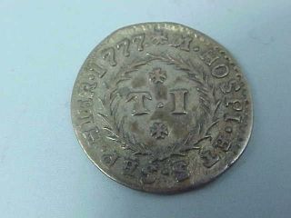 1777 Silver 1 Tari Coin Grand Master De Rohan Knights Of Malta Order Of St John photo